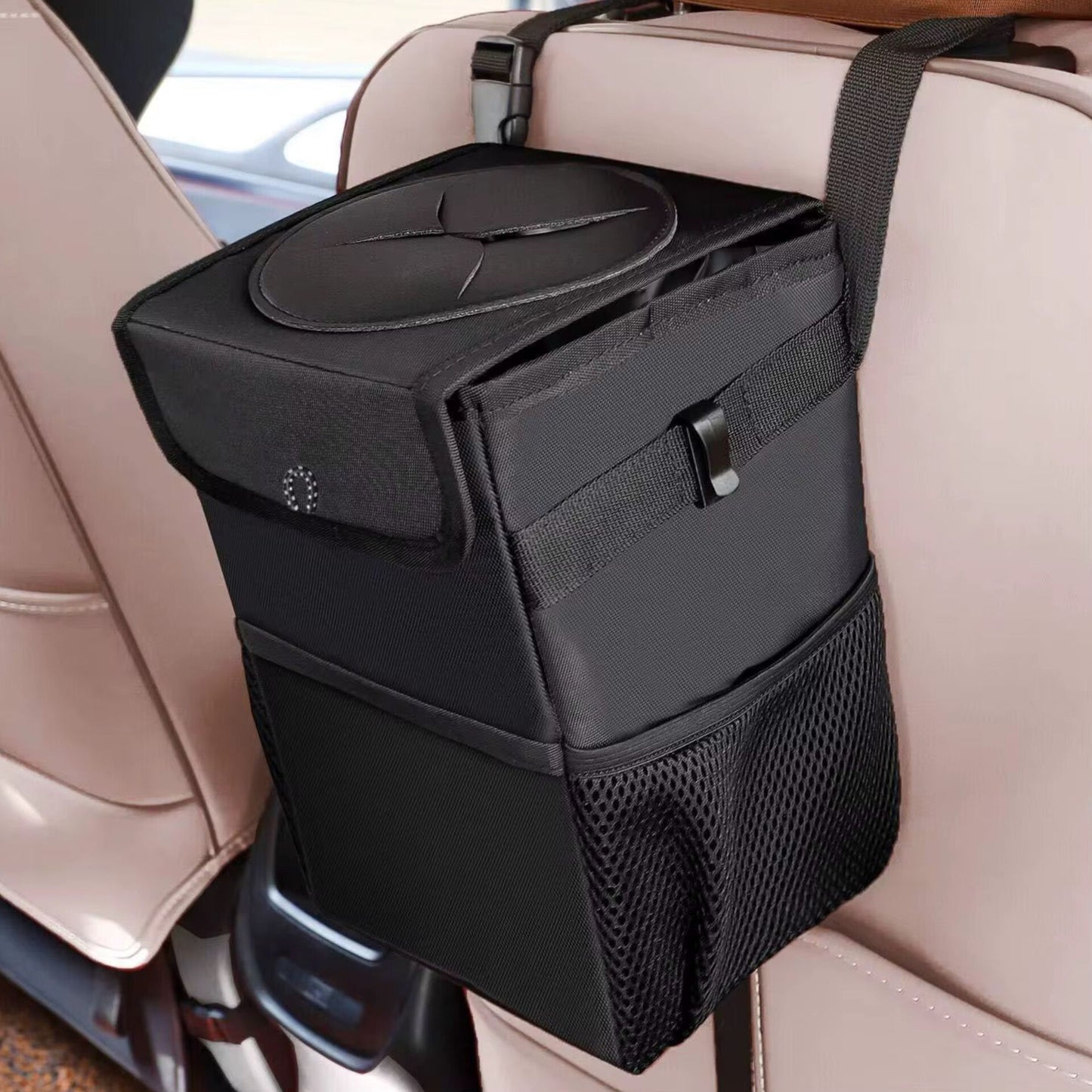 Foldable Leak proof Car Trash Can Car Organizer Gha