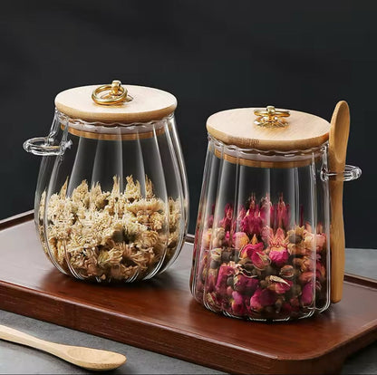 Glass storage containers/jars
