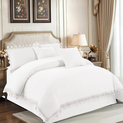6x6 Duvet Set With Pillowcases And Throw Covers