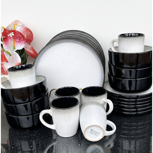 24Pc Ceramic Dinnerware Set