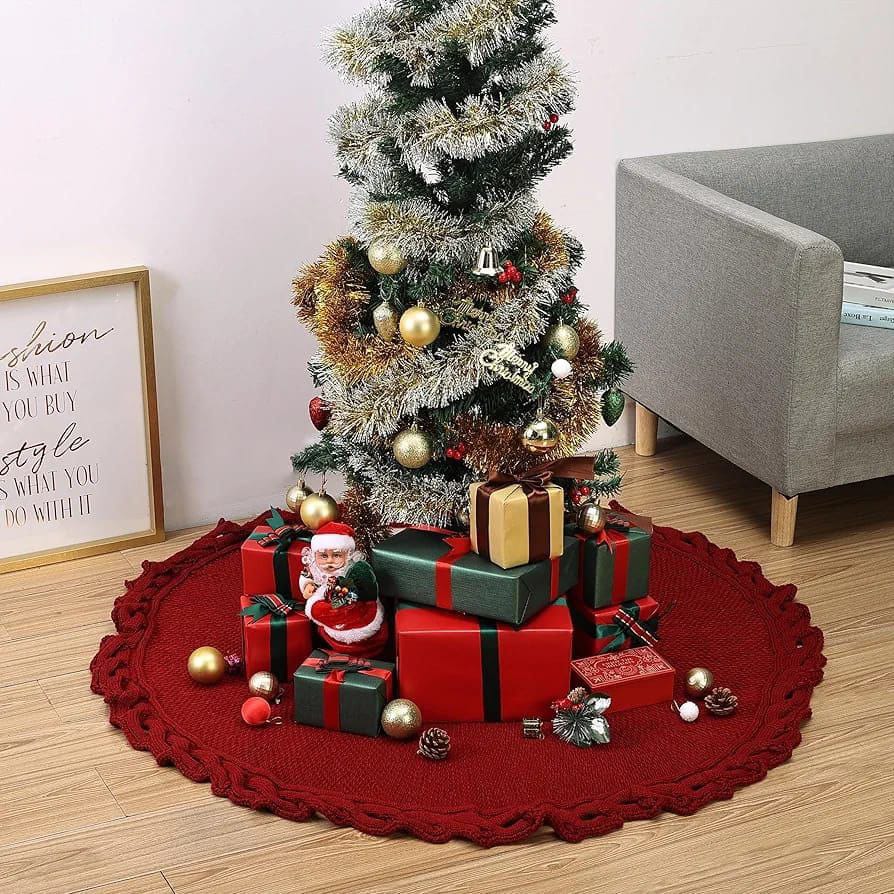 Knitted Christmas Tree Skirt