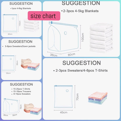 5Pc Duvet Clothes Compression Bags