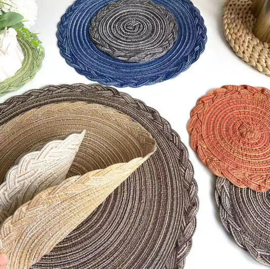 6Pc Woven table mats