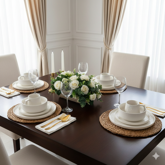 24Pcs  Ceramic Dinnerware Set