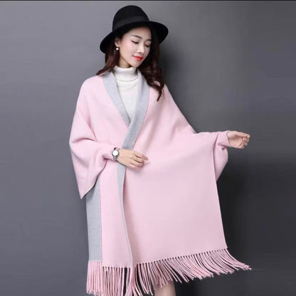 Double sided  sleeve ponchos