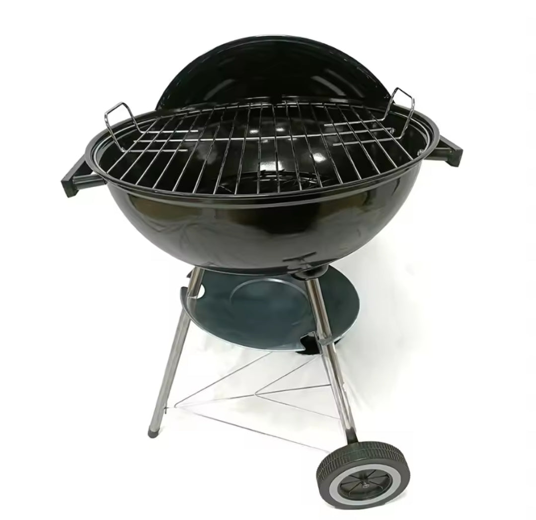 Metallic BBQ Grill with Triple Legs