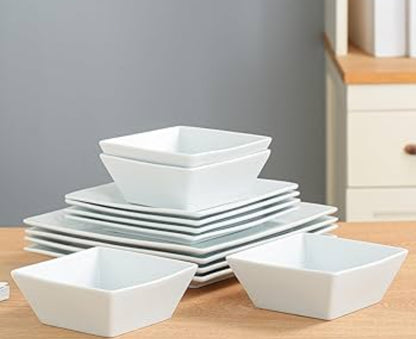 18Pcs  double square dinner set