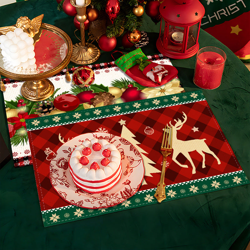 6pcs Christmas table mats