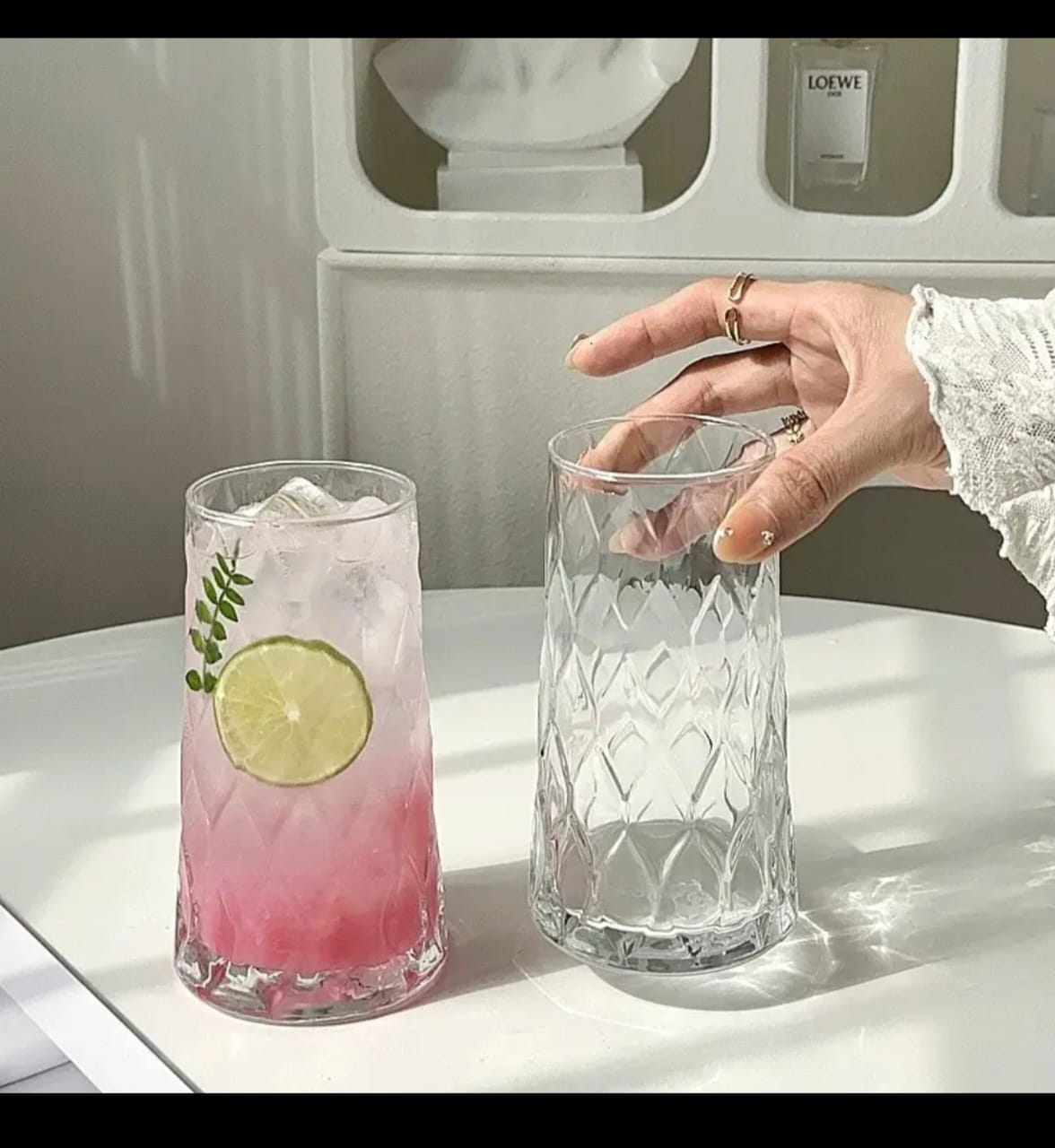 6Pc Juice Coffee Cocktail Water Glasses