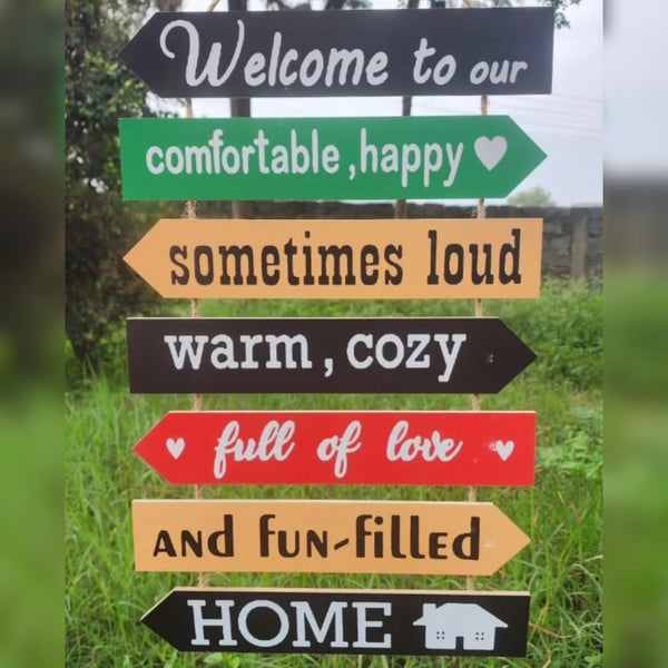 Wooden wall hanging decor