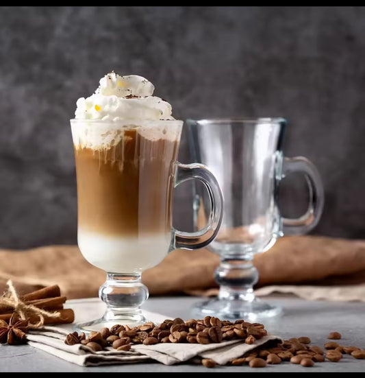 4pcs coffee glass set