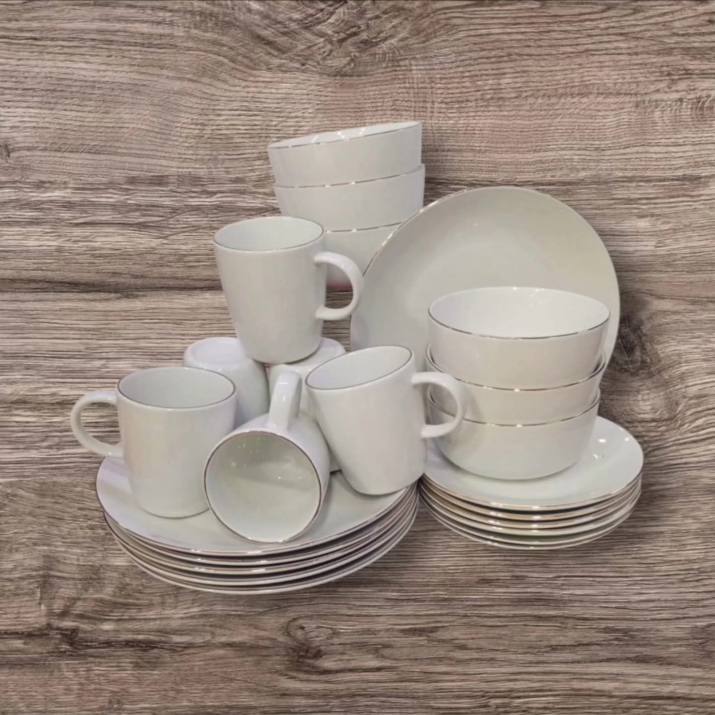 24Pc Ceramic Dinner Sets Dinnerware