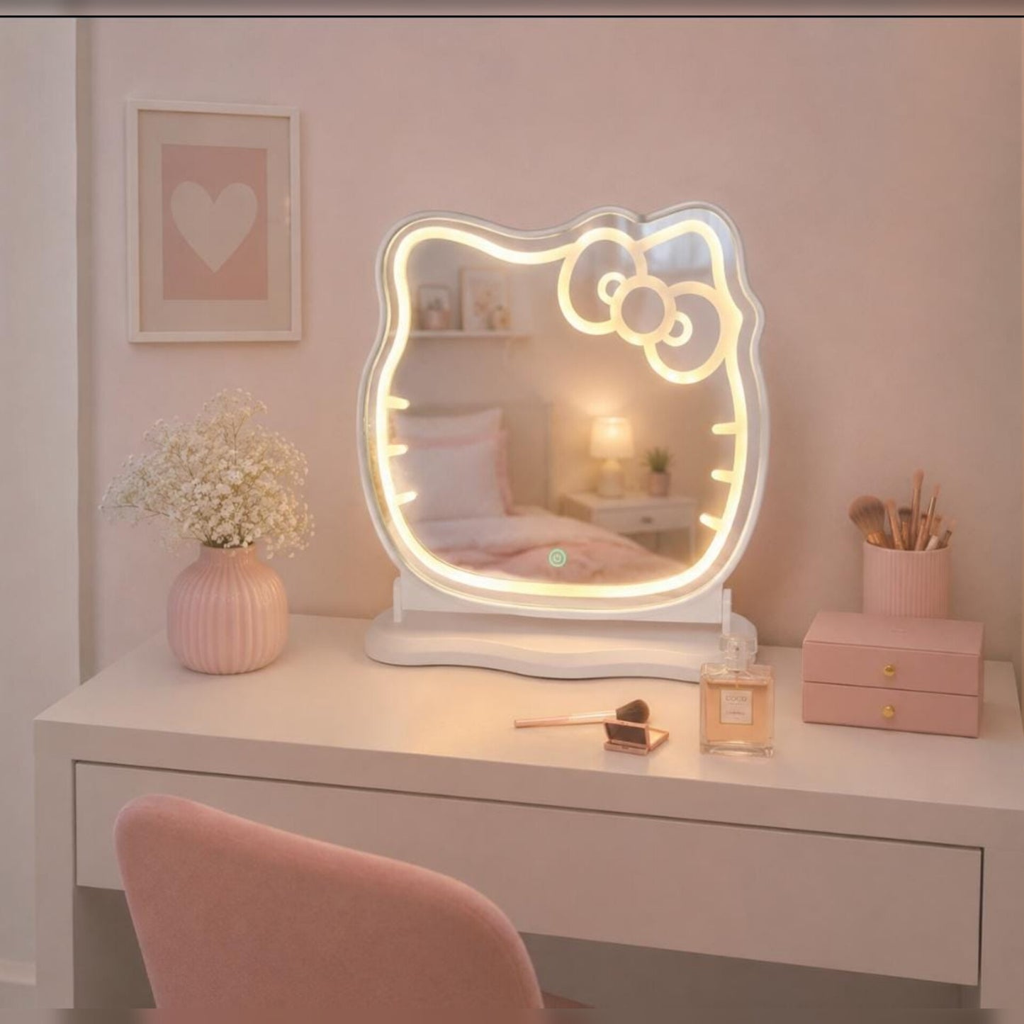 LED Desktop Vanity Mirror