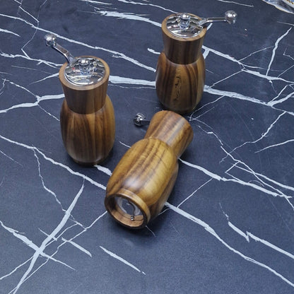 Acacia Wood Salt and Pepper Grinder Set