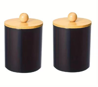 Alloy swab holder with bamboo lid