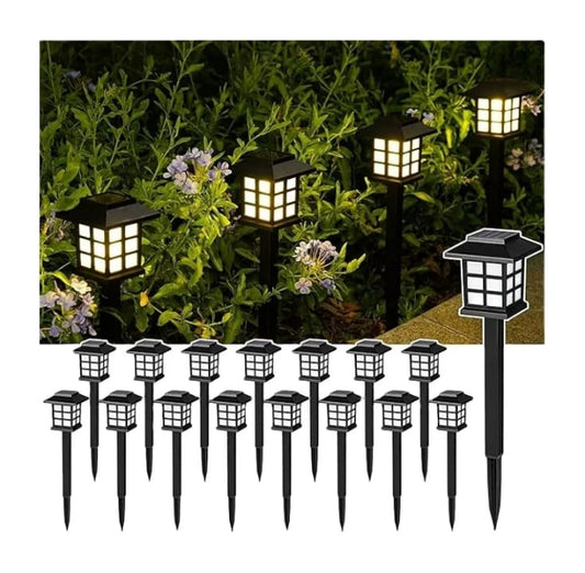 6Pc Waterproof Solar Garden Path Lights