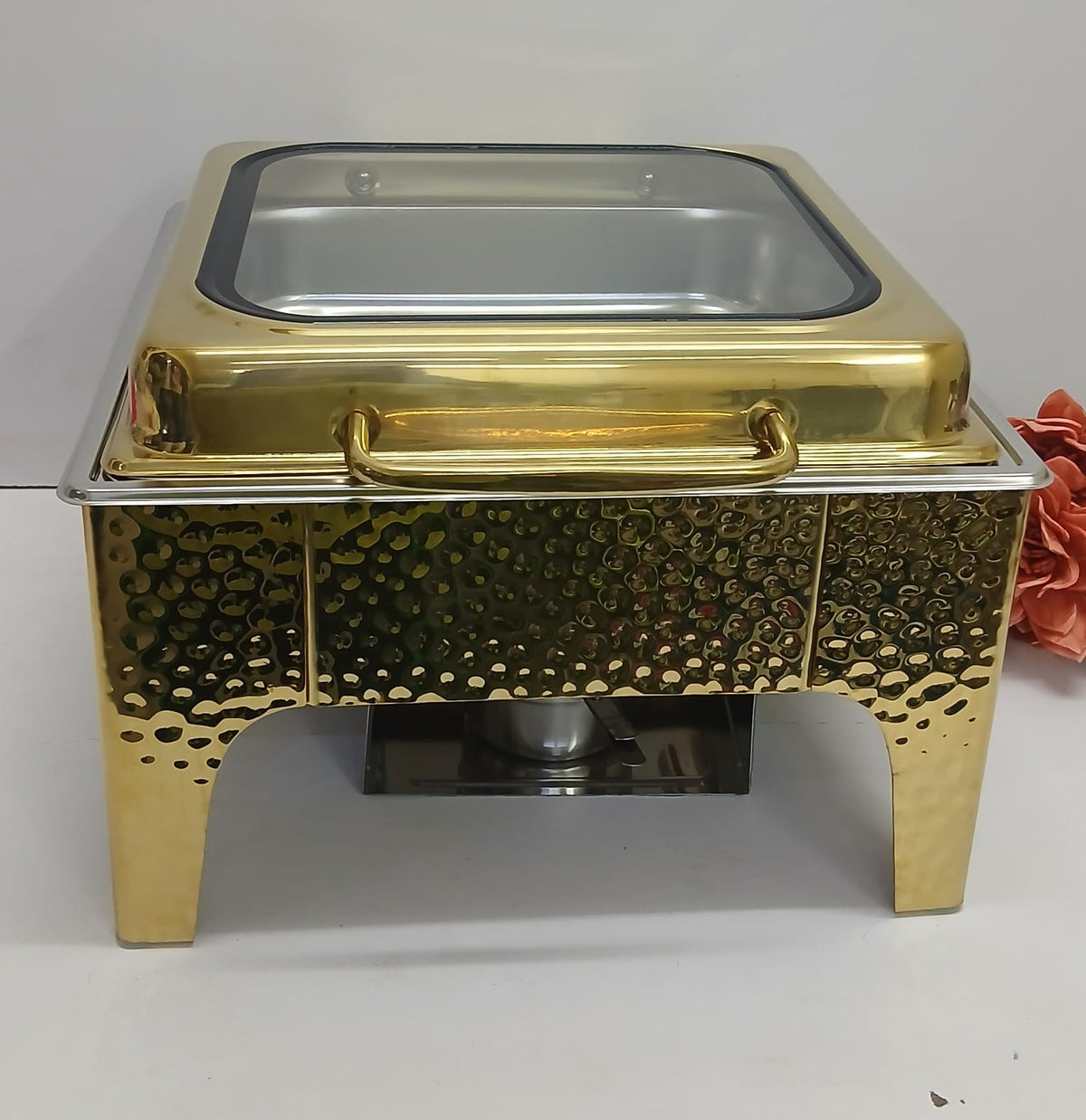8L Golden Square Chaffing Dishes Buffet Warmer