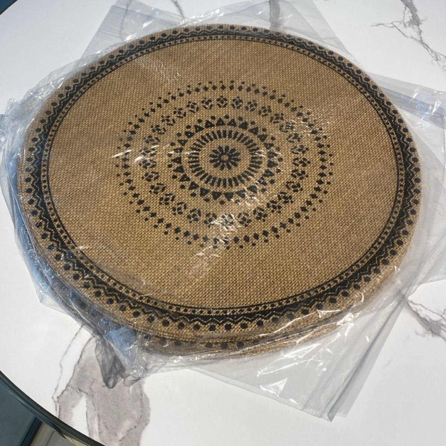 6Pc Boho Jute Table Place Mats