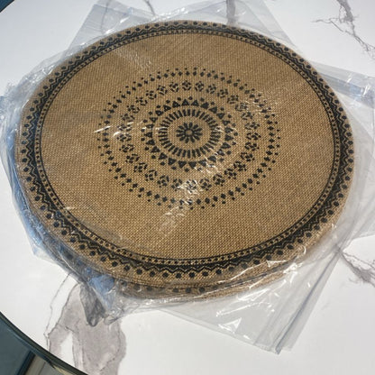 6Pc Boho Jute Table Place Mats