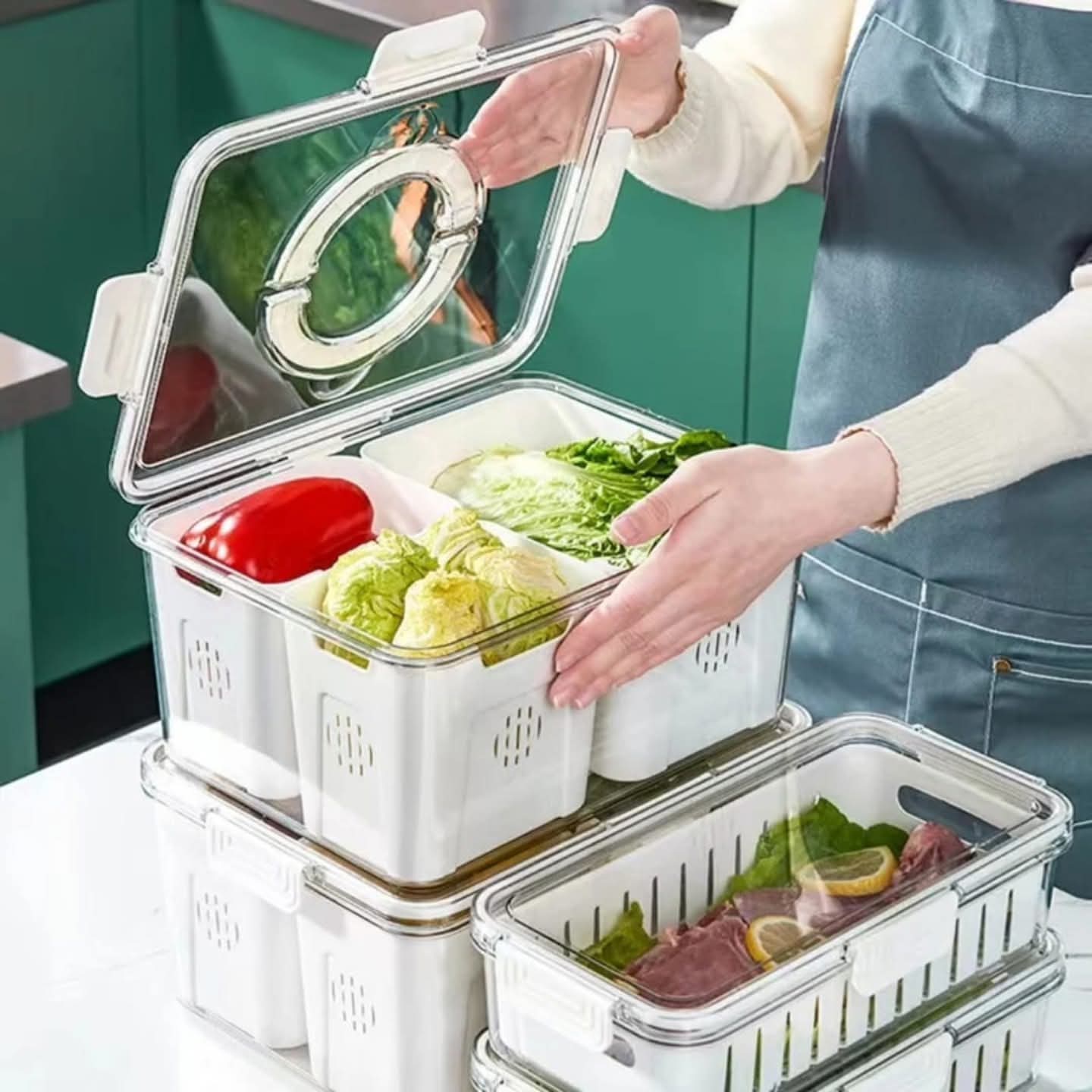 Stackable Fridge Containers