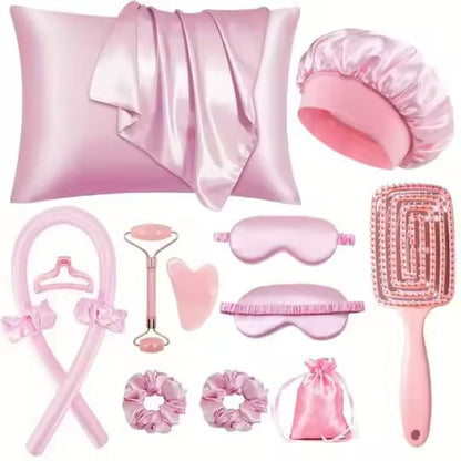 13 pcs Satin Silk Beauty Sleep Set-2450
