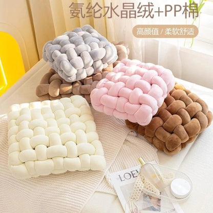 Square Plush Home Decorative Sofa Cushion