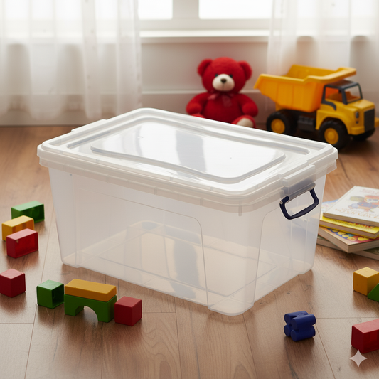 Clear storage box transparent toy storage bin