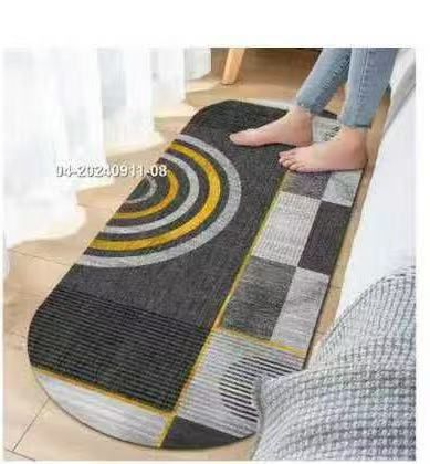 Soft Plush Oval Bedside Runner Rug