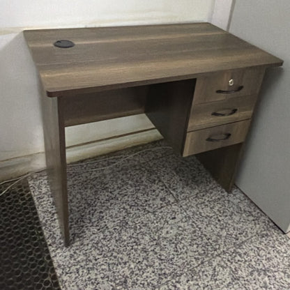 0.9M Wooden Office Desk with Three Drawers