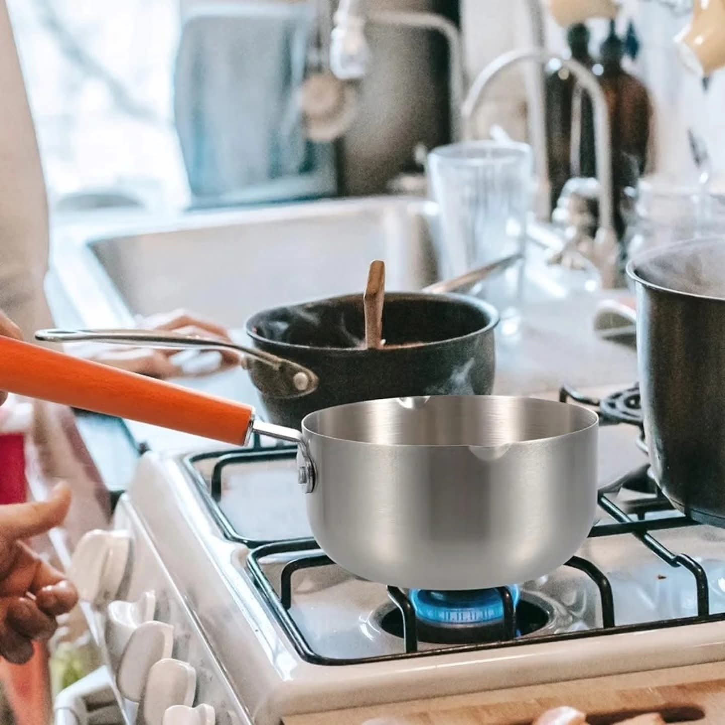 2L Stainless steel non stick pan