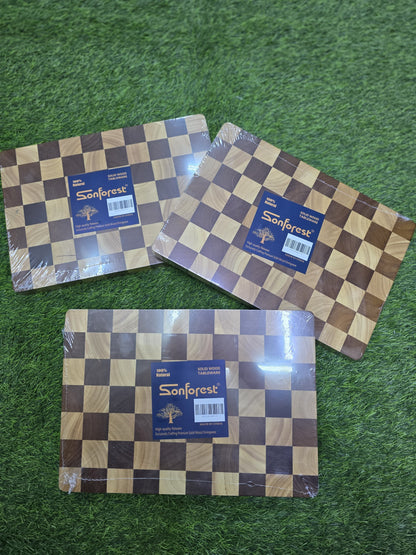 Acacia Wood Checkerboard Cutting Board