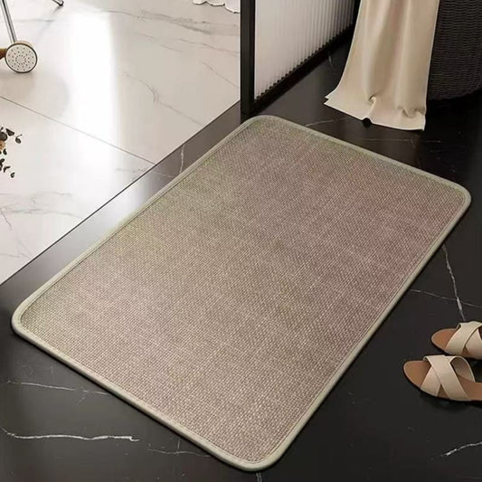 Linen Super Absorbent Bathroom Mat