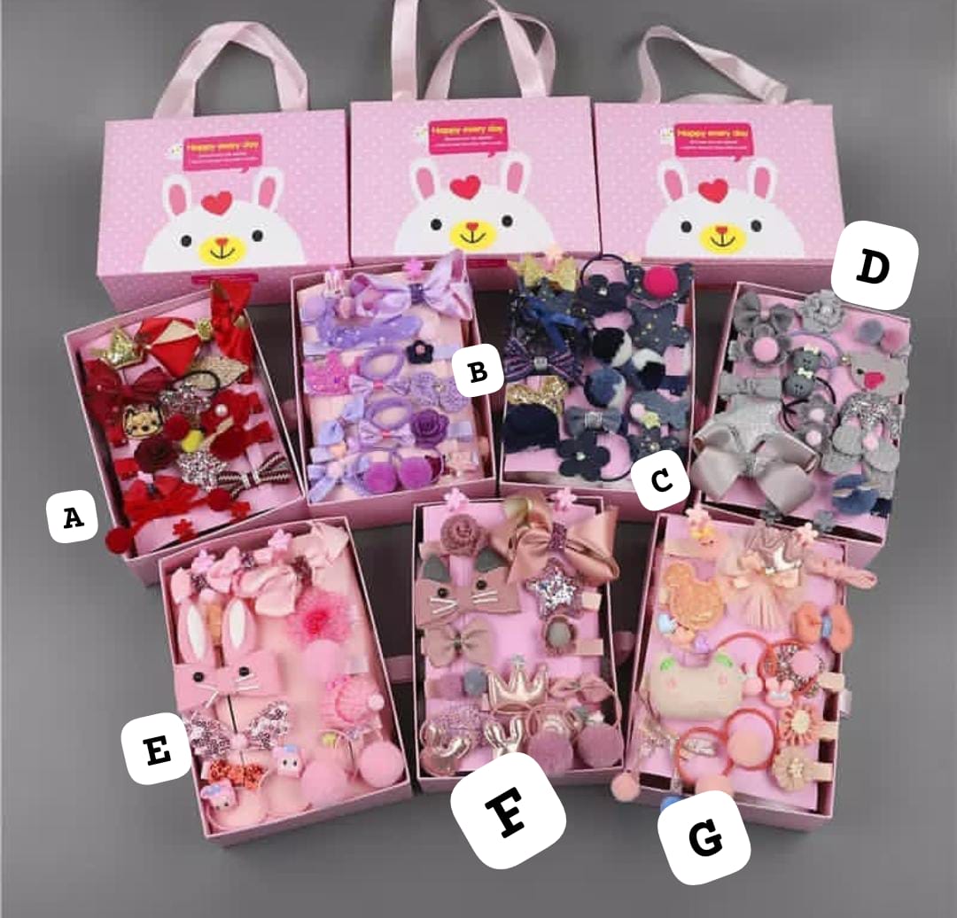 18Pc Kids hair accessories