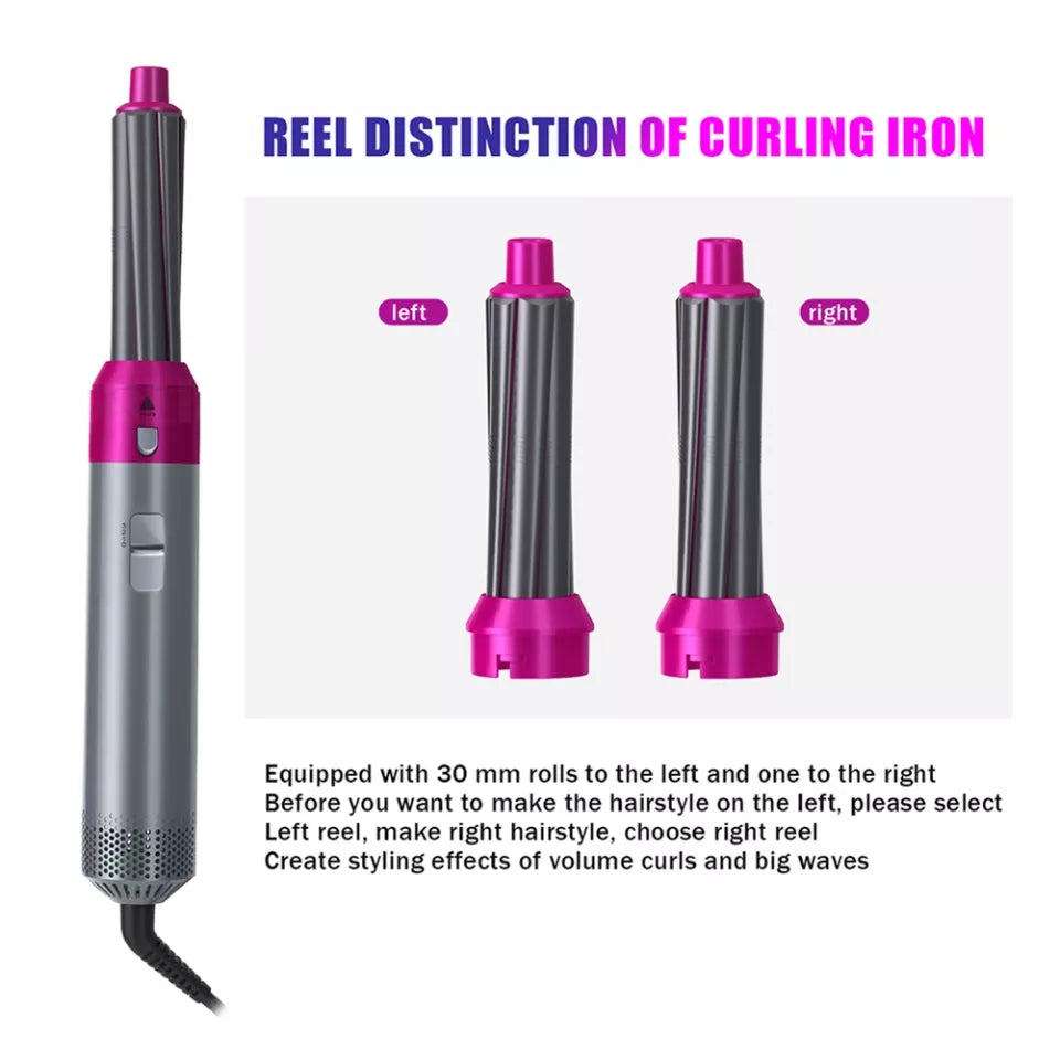 5 In 1 Hot Air Curling Tong Hair Styler Set