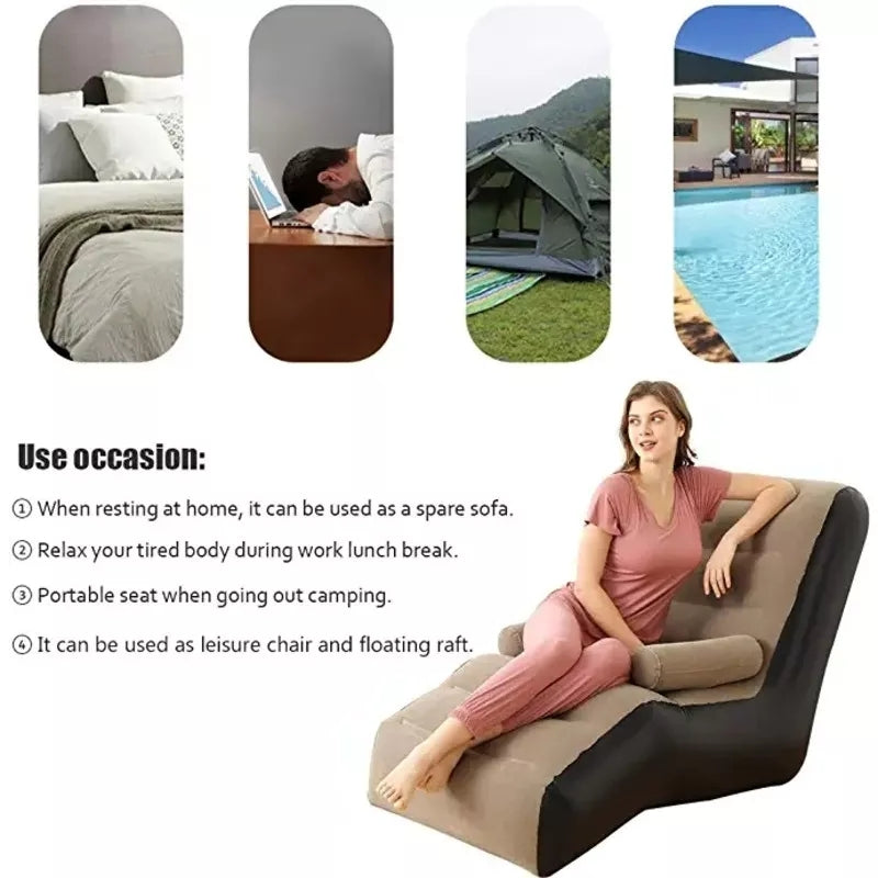 Inflatable S-shaped Lazy Sofa