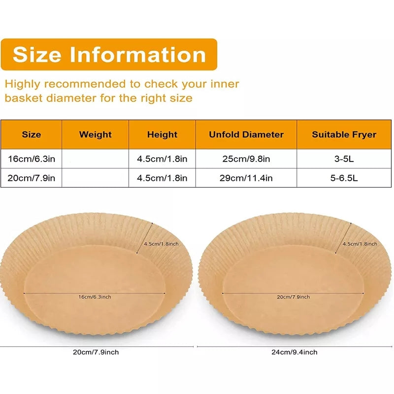 Air Frier Oil Absorbing Paper