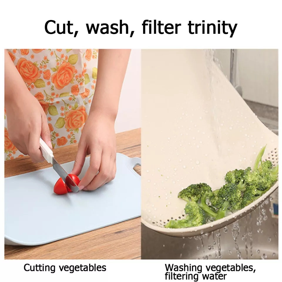 Multifunctional Foldable Drain Cutting Board