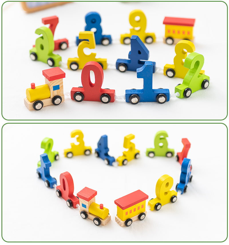 Montessori Wooden Numbers Train