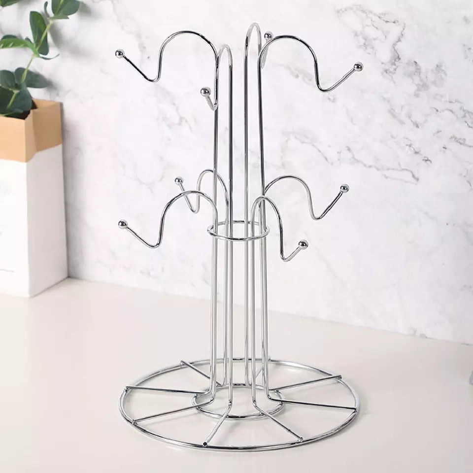 Strong Stainless Steel 8Pc Mug Holder