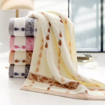 Cotton Knitted Printed Umbrella Pattern Kitchen Towel