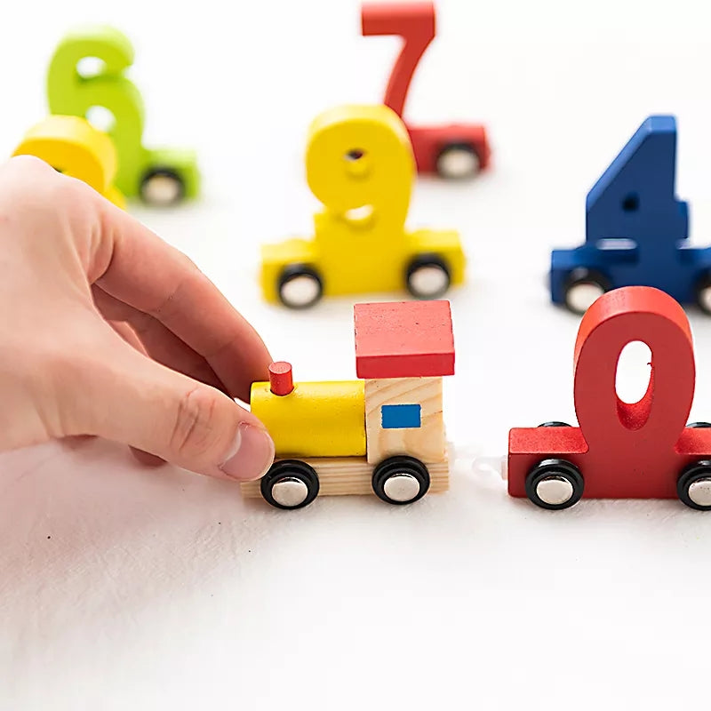 Montessori Wooden Numbers Train