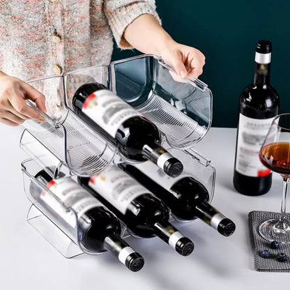 Triple Stackable Wine Bottle Rack