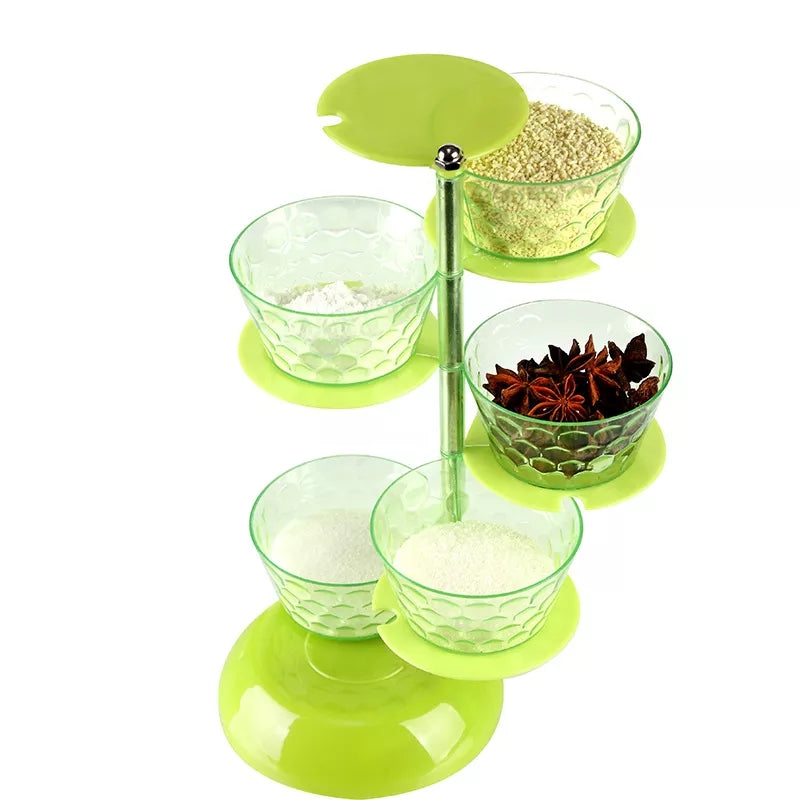 5 Layer Rotating Seasoning Stand