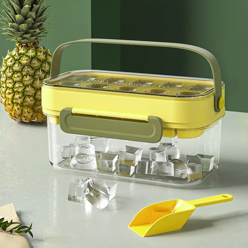 Double Layer 4 in 1 Ice Cube Tray with Lid