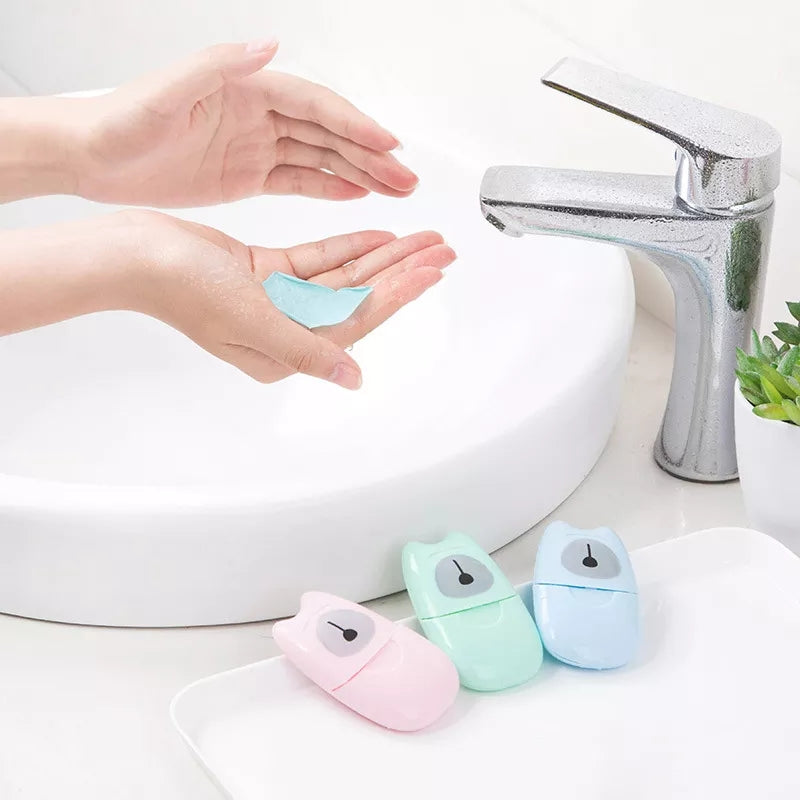 50Pcs Portable Papersheet Soap