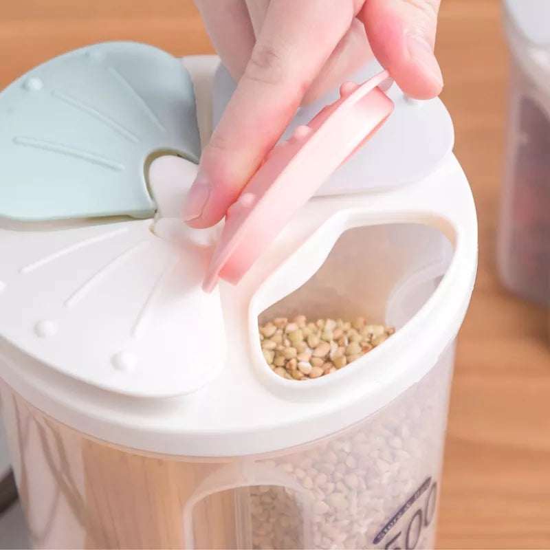 4 Grid 3000Ml Cereal Container