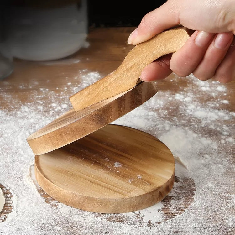 Wooden Dumpling Dough Press 20cm