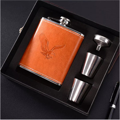 Hip flask gift pack