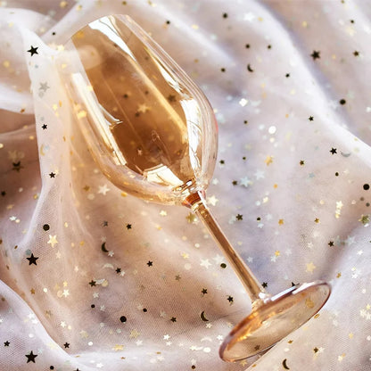 6pc Gold Wine Glasses