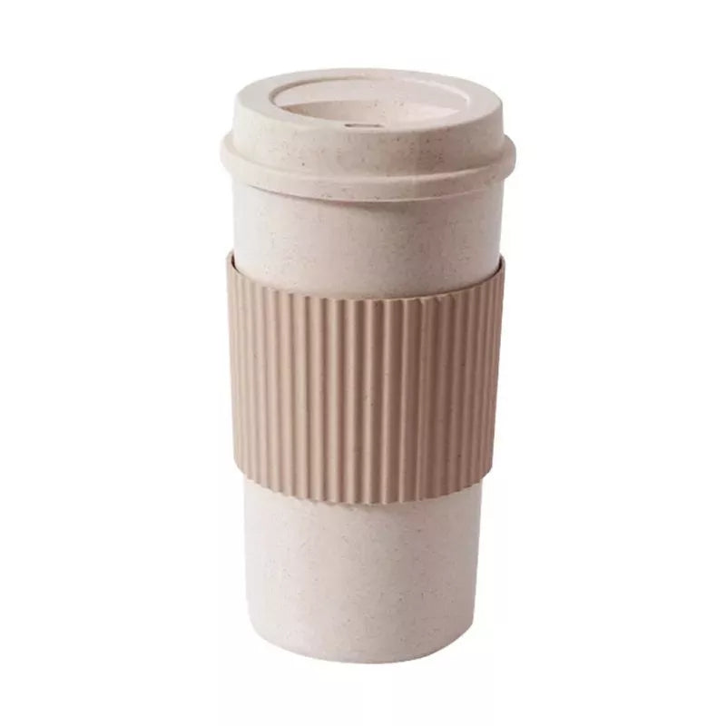 350Ml Wheat Straw Travel Coffee Mugs